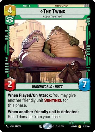 Image of The Twins - We Don't Want War (127/264) - Ashes of the Empire