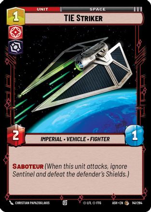 Image of TIE Striker (141/264) - Ashes of the Empire