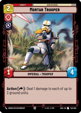 Image of Mortar Trooper (142/264) - Ashes of the Empire