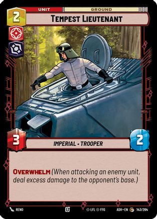 Image of Tempest Lieutenant (143/264) - Ashes of the Empire