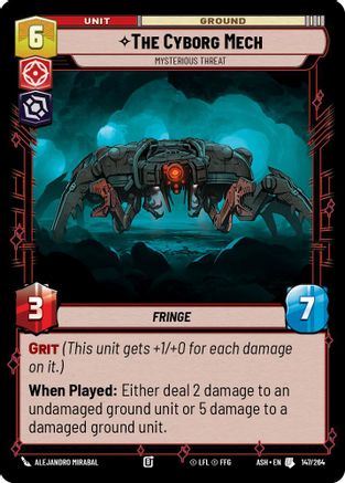 Image of The Cyborg Mech - Mysterious Threat (147/264) - Ashes of the Empire