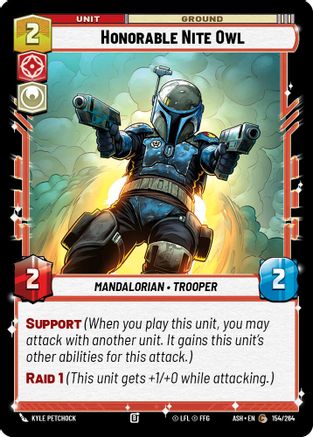 Image of Honorable Nite Owl (154/264) - Ashes of the Empire