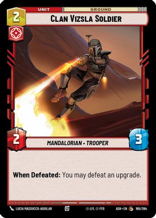 Image of Clan Vizsla Soldier (165/264) - Ashes of the Empire
