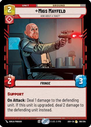 Image of Migs Mayfeld - How About a Toast? (168/264) - Ashes of the Empire