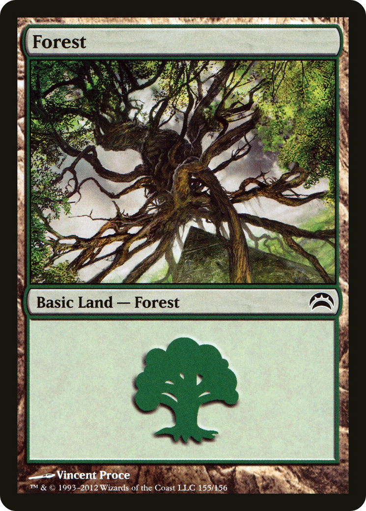 Image of Forest (155) (PC2-155) - Planechase 2012 Foil