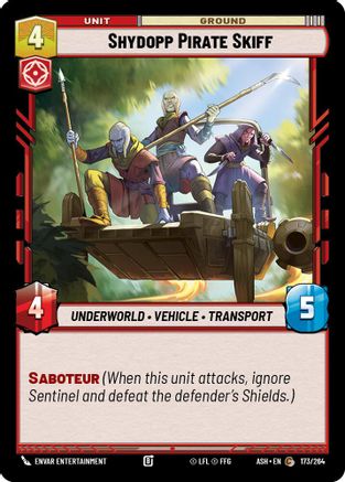 Image of Shydopp Pirate Skiff (173/264) - Ashes of the Empire