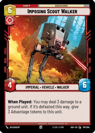Image of Imposing Scout Walker (176/264) - Ashes of the Empire