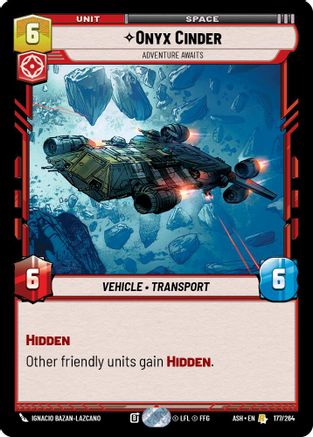 Image of Onyx Cinder - Adventure Awaits (177/264) - Ashes of the Empire