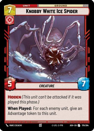Image of Knobby White Ice Spider (178/264) - Ashes of the Empire
