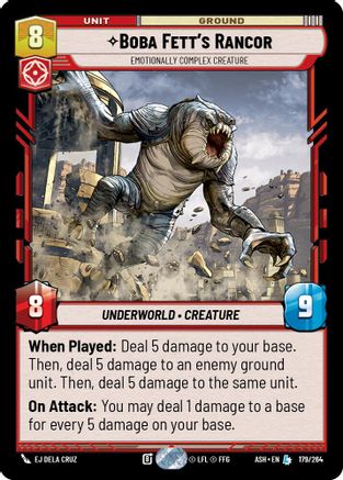 Image of Boba Fett's Rancor - Emotionally Complex Creature (179/264) - Ashes of the Empire