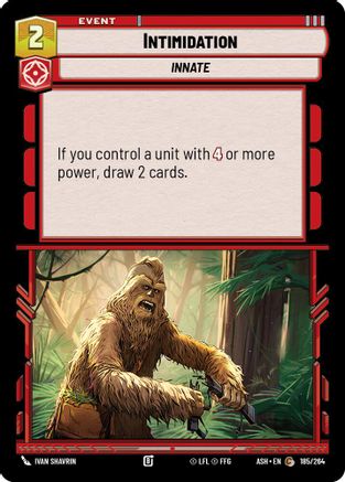 Image of Intimidation (185/264) - Ashes of the Empire