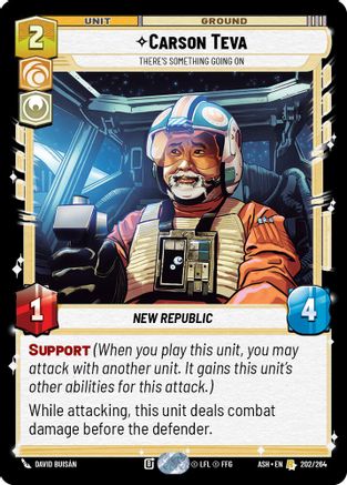 Image of Carson Teva - There's Something Going On (202/264) - Ashes of the Empire