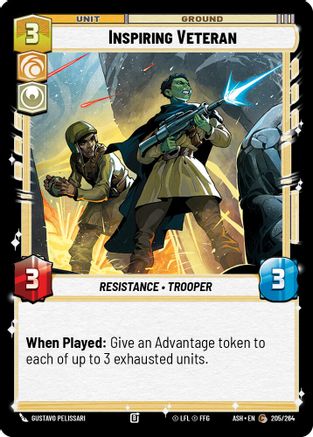 Image of Inspiring Veteran (205/264) - Ashes of the Empire