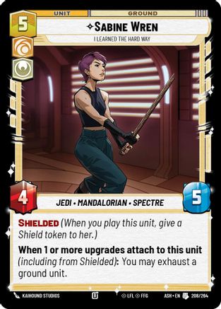 Image of Sabine Wren - I Learned the Hard Way (208/264) - Ashes of the Empire