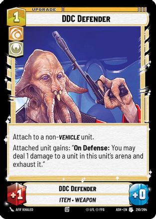 Image of DDC Defender (210/264) - Ashes of the Empire