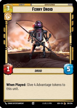 Image of Ferry Droid (218/264) - Ashes of the Empire