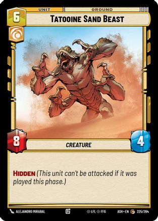 Image of Tatooine Sand Beast (225/264) - Ashes of the Empire
