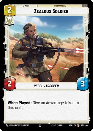 Image of Zealous Soldier (251/264) - Ashes of the Empire