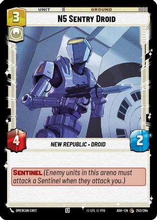 Image of N5 Sentry Droid (252/264) - Ashes of the Empire