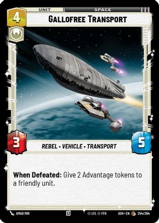 Image of Gallofree Transport (254/264) - Ashes of the Empire