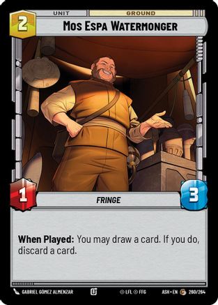 Image of Mos Espa Watermonger (260/264) - Ashes of the Empire