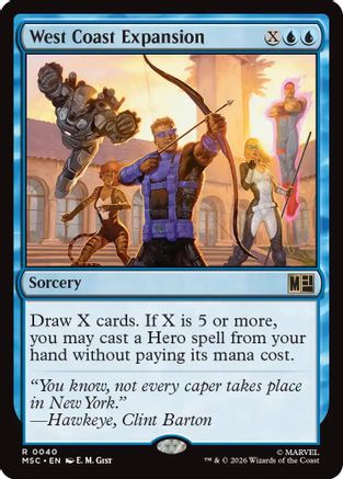 Image of West Coast Expansion (Surge Foil) (MSC-040) - Commander: Marvel Super Heroes Foil