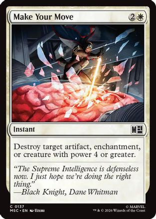 Image of Make Your Move (Surge Foil) (MSC-137) - Commander: Marvel Super Heroes Foil