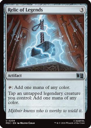 Image of Relic of Legends (Surge Foil) (MSC-209) - Commander: Marvel Super Heroes Foil