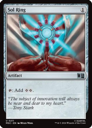 Image of Sol Ring (0211) (Surge Foil) (MSC-211) - Commander: Marvel Super Heroes Foil