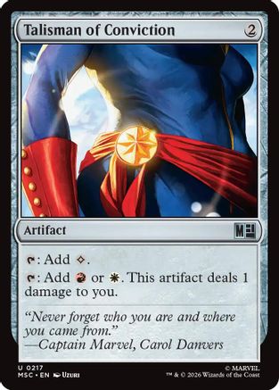 Image of Talisman of Conviction (Surge Foil) (MSC-217) - Commander: Marvel Super Heroes Foil