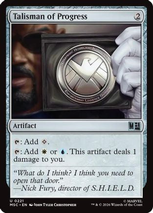 Image of Talisman of Progress (Surge Foil) (MSC-221) - Commander: Marvel Super Heroes Foil