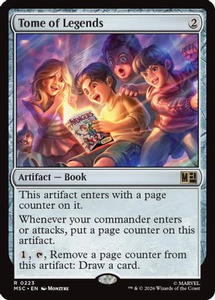 Image of Tome of Legends (Surge Foil) (MSC-223) - Commander: Marvel Super Heroes Foil