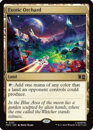 Image of Exotic Orchard (Surge Foil) (MSC-241) - Commander: Marvel Super Heroes Foil