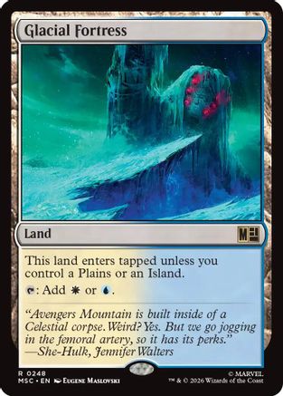 Image of Glacial Fortress (Surge Foil) (MSC-248) - Commander: Marvel Super Heroes Foil