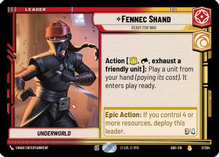 Image of Fennec Shand - Ready for War (2/264) - Ashes of the Empire
