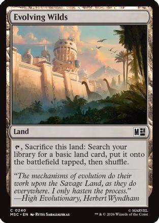 Image of Evolving Wilds (Surge Foil) (MSC-240) - Commander: Marvel Super Heroes Foil