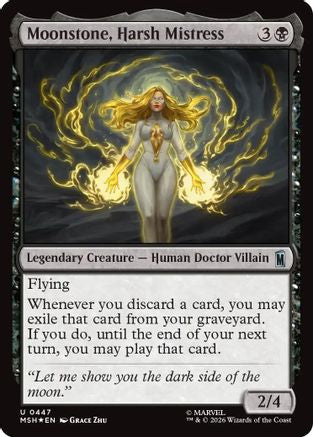 Image of Moonstone, Harsh Mistress (Surge Foil) (MSH-447) - Marvel Super Heroes Foil