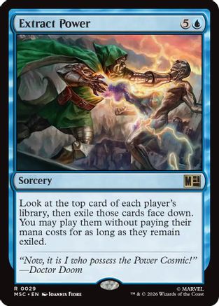 Image of Extract Power (MSC-029) - Commander: Marvel Super Heroes