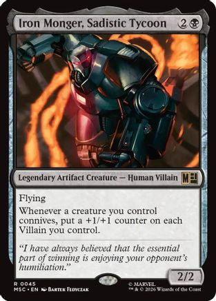 Image of Iron Monger, Sadistic Tycoon (MSC-045) - Commander: Marvel Super Heroes