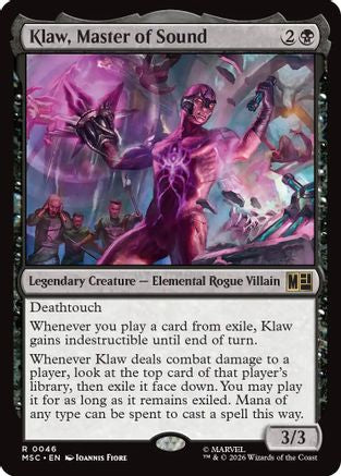 Image of Klaw, Master of Sound (Surge Foil) (MSC-046) - Commander: Marvel Super Heroes Foil