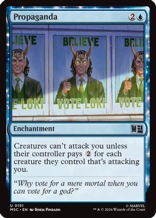 Image of Propaganda (Surge Foil) (MSC-151) - Commander: Marvel Super Heroes Foil