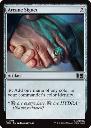 Image of Arcane Signet (0193) (MSC-193) - Commander: Marvel Super Heroes