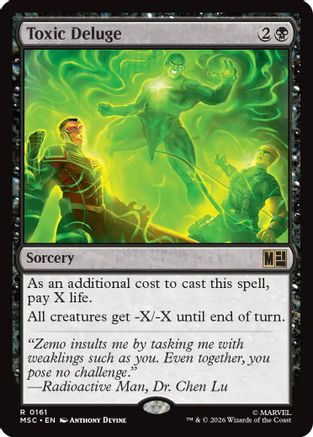 Image of Toxic Deluge (Surge Foil) (MSC-161) - Commander: Marvel Super Heroes Foil