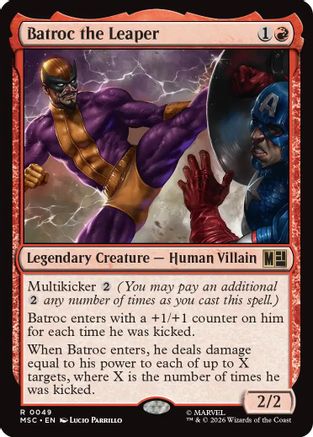 Image of Batroc the Leaper (MSC-049) - Commander: Marvel Super Heroes