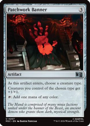Image of Patchwork Banner (Surge Foil) (MSC-207) - Commander: Marvel Super Heroes Foil