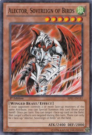 Image of Alector, Sovereign of Birds (Starfoil) (BP01-EN153) - Battle Pack: Epic Dawn 1st Edition