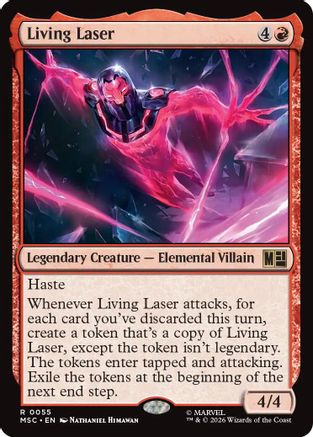 Image of Living Laser (Surge Foil) (MSC-055) - Commander: Marvel Super Heroes Foil