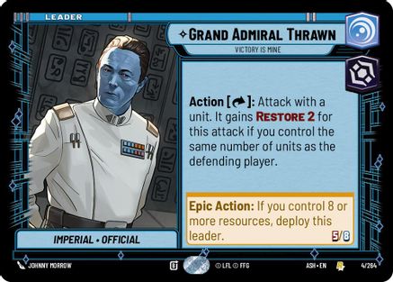 Image of Grand Admiral Thrawn - Victory is Mine (4/264) - Ashes of the Empire