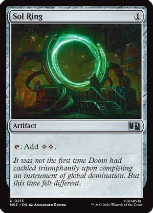 Image of Sol Ring (0213) (Surge Foil) (MSC-213) - Commander: Marvel Super Heroes Foil
