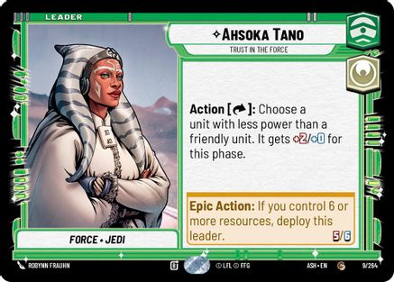 Image of Ahsoka Tano - Trust in the Force (9/264) - Ashes of the Empire